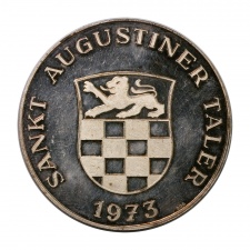 NSZK színezüst Szent Augustine Tallér 1973 PP Ag999