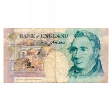 Nagy Britannia  5 Font Bankjegy 1990-91