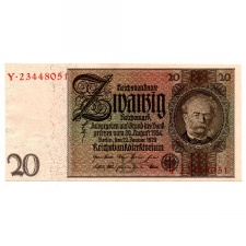 Német 20 Reichsmark Bankjegy 1929 P181