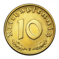 Német Harmadik Birodalom 10 Reichspfennig 1938 F