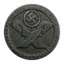 Német NSDAP Náci Párt Gautag 1935 Hannover kitűző jelvény