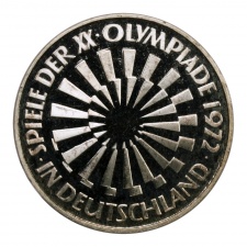 Németország 10 Márka 1972 D Müncheni Olimpia Proof