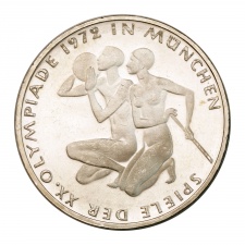 Németország 10 Márka 1972 F Müncheni Olimpia II. Proof