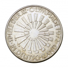 Németország 10 Márka 1972 G Müncheni Olimpia IN DEUTSCHLAND