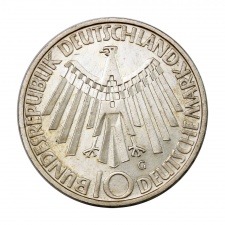 Németország 10 Márka 1972 G Müncheni Olimpia IN DEUTSCHLAND