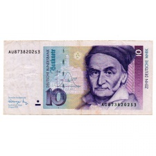 Németország 10 Márka Bankjegy 1991