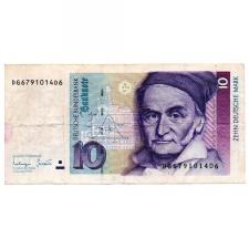 Németország 10 Márka Bankjegy 1993