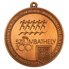 Nemzetközi Diákjátékok Szobathely 2001 díjplakett