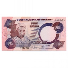 Nigéria 5 Naira Bankjegy 2002 P24g