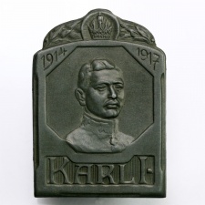 OMM IV Károly KARL I 1914-1917 sapkajelvény 