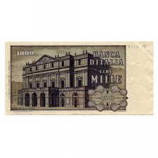 Olaszország 1000 Líra Bankjegy 1980 P101g