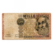 Olaszország 1000 Líra Bankjegy 1982 P109b