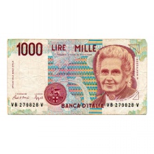 Olaszország 1000 Líra Bankjegy 1990 Pick:114.a
