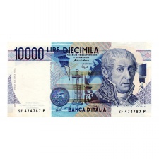 Olaszország 10000 Líra Bankjegy 1984 P112c