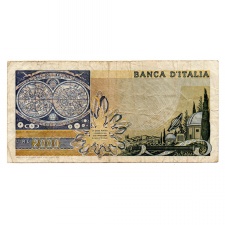 Olaszország 2000 Líra Bankjegy 1983 P103c