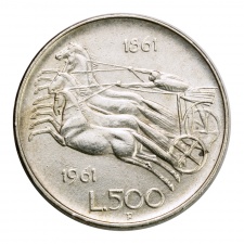 Olaszország 500 Líra 1961 R VF