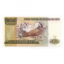 Peru 500 Intis Bankjegy 1987 P134b