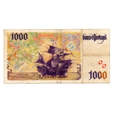 Portugália 1000 Escudo Bankjegy 1998 Március P188c