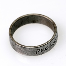 Pro Patria 1914 feliratú fém gyűrű