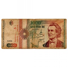 Románia 1000 Lei Bankjegy 1991 P101Aa