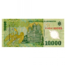 Románia 10000 Lei Bankjegy 2000 P112b