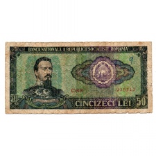 Románia 50 Lei Bankjegy 1966 P96a