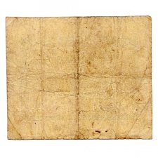Rozsnyó 10 Pengő krajczárra Pénztári utalvány 1849 tévnyomat