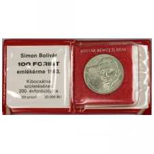 Simon Bolivár 100 Forint 1983 BU bliszterben