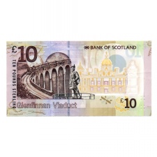 Skócia 10 Font Bankjegy 2016 P131