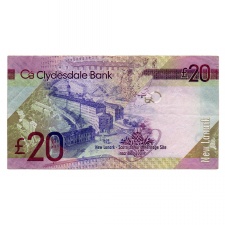 Skócia 20 Font Bankjegy 2015 P229Kd
