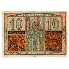 Sopron Város 10 Fillér Utalvány 1918.