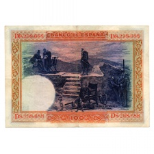 Spanyolország 100 Peseta Bankjegy 1925 P69c