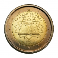 Spanyolország 2 Euro 2007 Római szerződés