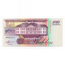 Suriname 100 Gulden Bankjegy 1991 P139a