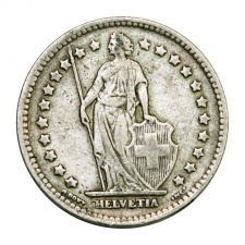 Svájc ezüst 1 Frank 1943 B