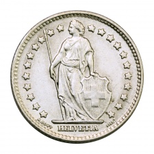 Svájc ezüst 1 Frank 1960 B
