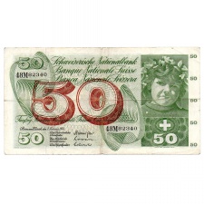 Svájc 50 Frank Bankjegy 1974