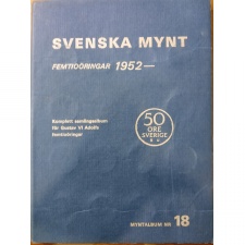Svéd érme gyűjtői album 50 Öre 1952-1973