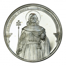 Szent István Bazilka ezüst emlékérem 1983-2003