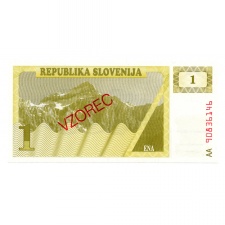 Szlovénia 1 Tolar Bankjegy 1990 P1s1 MINTA