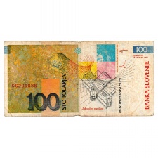 Szlovénia 100 Tolar Bankjegy 1992 P14a 