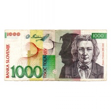 Szlovénia 1000 Tolar Bankjegy 1992 P17a