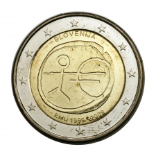 Szlovénia 2 Euro 2009 10 éves az EGMU