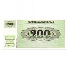 Szlovénia 200 Tolar Bankjegy 1990 P7a