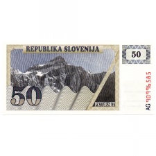 Szlovénia 50 Tolar Bankjegy 1990 P5a