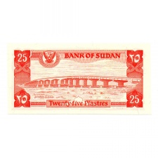 Szudán 25 Piaszter Bankjegy 1983 P23a