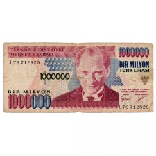 Törökország 1000000 Lira Bankjegy 1995 P209b