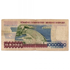 Törökország 1000000 Lira Bankjegy 1995 P209b