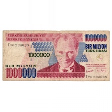 Törökország 1000000 Lira Bankjegy 2002 P213
