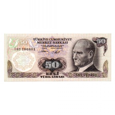 Törökország 50 Lira Bankjegy 1976 P188